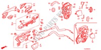 SERRATURE PORTIERE POST./MANIGLIA ESTERNA per Honda ACCORD TOURER 2.2 TYPE S-H 5 Porte 6 velocità manuale 2011
