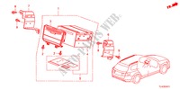 UNITA' AUDIO(NAVIGAZIONE) per Honda ACCORD TOURER 2.4 EX 5 Porte 6 velocità manuale 2010