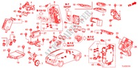 UNITA DI CONTROLLO(CABINA)(1)(LH) per Honda ACCORD TOURER 2.4 EXECUTIVE 5 Porte 6 velocità manuale 2010