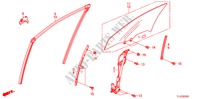 VETRO PORTIERA ANT./REGOLATORE per Honda ACCORD TOURER 2.2 TYPE S-H 5 Porte 6 velocità manuale 2011