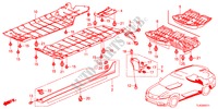 ABBELLIMENTO DAVANZALE LATO/COPERTURA SOTTO per Honda ACCORD TOURER 2.4 EXECUTIVE 5 Porte 6 velocità manuale 2012