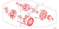 ALTERNATORE(DENSO)(2.4L) per Honda ACCORD TOURER 2.4 TYPE S 5 Porte 6 velocità manuale 2012