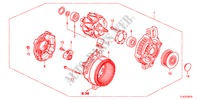 ALTERNATORE(DENSO)(DIESEL) per Honda ACCORD TOURER 2.2 ES-GT 5 Porte 5 velocità automatico 2012