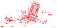 COMP. SEDILE ANT.(D.)(SEDILE MANUALE) per Honda ACCORD TOURER 2.2 S 5 Porte 6 velocità manuale 2012