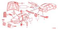 EMBLEME/ETICHETTE CAUZIONE per Honda ACCORD TOURER 2.2 TYPE S-H 5 Porte 6 velocità manuale 2012