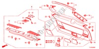 FODERA PORTELLONE per Honda ACCORD TOURER 2.2 TYPE S-H 5 Porte 6 velocità manuale 2012