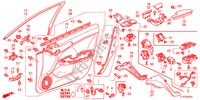 FODERAMENTO PORTIERA ANT.(LH) per Honda ACCORD TOURER 2.2 EXECUTIVE 5 Porte 6 velocità manuale 2012