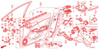 FODERAMENTO PORTIERA ANT.(RH) per Honda ACCORD TOURER 2.2 EX 5 Porte 5 velocità automatico 2012