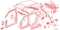 PANNELLI ESTERNI/PANNELLO POSTERIORE per Honda ACCORD TOURER 2.2 EX 5 Porte 5 velocità automatico 2012