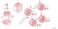 PNEUMATICO/DISCHI RUOTE per Honda ACCORD TOURER 2.4 TYPE S 5 Porte 5 velocità automatico 2012