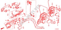 SERRATURE PORTIERE ANT./MANIGLIA ESTERNA per Honda ACCORD TOURER 2.2 ELEGANCE 5 Porte 6 velocità manuale 2012