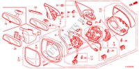 SPECCHIETTO per Honda ACCORD TOURER 2.2 EXECUTIVE 5 Porte 5 velocità automatico 2012