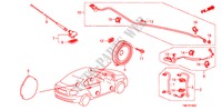 ANTENNA/ALTOPARLANTE(LH)(1) per Honda CITY LX-A 4 Porte 5 velocità manuale 2011