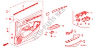 FODERAMENTO PORTIERA ANT.(LH) per Honda CITY LX-A 4 Porte 5 velocità manuale 2011