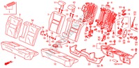 SEDILE POSTERIORE(CADENTE SEPARATA) per Honda CITY 1.4ES 4 Porte 5 velocità manuale 2010