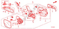 SPECCHIETTO(1) per Honda CITY LX-A 4 Porte 5 velocità automatico 2011