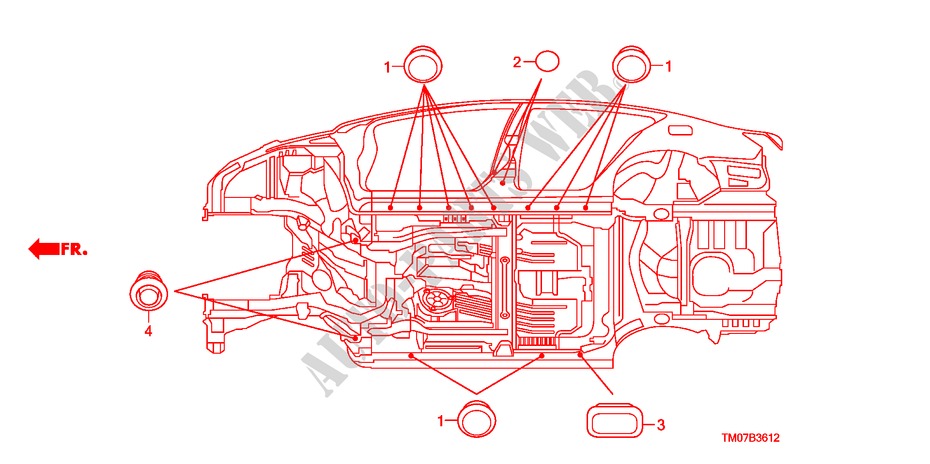 ANELLO DI TENUTA(INFERIORE) per Honda BALLADE VTI-L 4 Porte 5 velocità automatico 2011