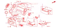 ABBELLIMENTO STRUMENTI(LATO GUIDATORE)(RH) per Honda INSIGHT ES 5 Porte pieno automatica 2011