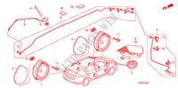 ANTENNA RADIO/ALTOPARLANTE(RH) per Honda INSIGHT ES 5 Porte pieno automatica 2011