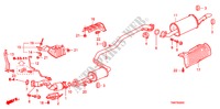 CONDOTTO SCARICO/SILENZIATORE per Honda INSIGHT COMFORT 5 Porte pieno automatica 2011