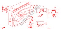 FODERAMENTO PORTIERA ANT.(LH) per Honda INSIGHT COMFORT 5 Porte pieno automatica 2011