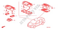 LUCE INTERIORE per Honda INSIGHT SE 5 Porte pieno automatica 2011