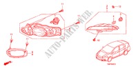 LUCE NEBBIA/LUCE GIRO per Honda INSIGHT COMFORT 5 Porte pieno automatica 2011