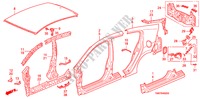 PANNELLI ESTERNI/PANNELLO POSTERIORE per Honda INSIGHT ELEGANCE 5 Porte pieno automatica 2011