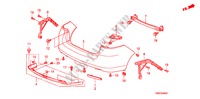 PARAURTI POSTERIORE per Honda INSIGHT ELEGANCE 5 Porte pieno automatica 2011