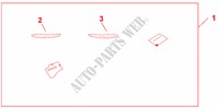 REAR BUMPER TRIMS per Honda INSIGHT S 5 Porte pieno automatica 2011