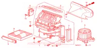 SOFFIATORE RISCALDATORE(RH) per Honda INSIGHT ES 5 Porte pieno automatica 2011
