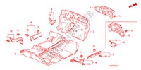 STOINO PAVIMENTO per Honda INSIGHT ES 5 Porte pieno automatica 2011