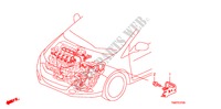 TIRANTE CABLAGGIO FILO MOTORE per Honda INSIGHT SE 5 Porte pieno automatica 2011