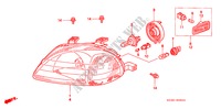 FANALE per Honda CIVIC EXI 3 Porte 5 velocità manuale 2000