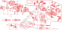 INTERRUTTORE COMBINAZIONE(RH) per Honda CIVIC GLI 3 Porte 5 velocità manuale 1997