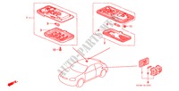 LUCE INTERIORE per Honda CIVIC EXI 3 Porte 5 velocità manuale 2000