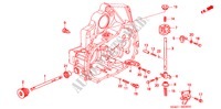 ASTA CAMBIO/SOSTEGNO CAMBIO (SOHC) per Honda CIVIC GLI 4 Porte 5 velocità manuale 2000