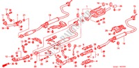 CONDOTTO SCARICO per Honda CIVIC VTI 4 Porte 5 velocità manuale 2000