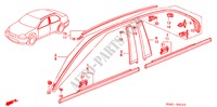 MODANATURA per Honda CIVIC LXI 4 Porte 5 velocità manuale 2000