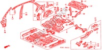 PANNELLI INTERNI per Honda CIVIC GLI 4 Porte 5 velocità manuale 2000