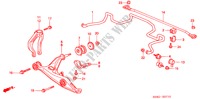 STABILIZZATORE ANTERIORE/ BRACCIO INFERIORE ANT. per Honda CIVIC VTI 4 Porte 5 velocità manuale 2000