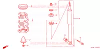 ASSORBITORE SCOSSE POST. per Honda HRV HYPER 5 Porte pieno automatica 2000