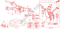INTERRUTTORE COMBINAZIONE(RH) per Honda HR-V 4WD 3 Porte 5 velocità manuale 2000