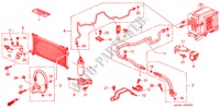 ARIA CONDIZIONATA (TUBI/CONDOTTI) (LH) per Honda PRELUDE 2.0I 2 Porte 5 velocità manuale 2001