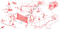 ARIA CONDIZIONATA (TUBI/CONDOTTI) (RH) per Honda PRELUDE SI 2 Porte 5 velocità manuale 1997