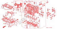 BLOCCO CILINDRO/SCODELLO OLIO (SOHC/DOHC) per Honda PRELUDE SI 2 Porte 5 velocità manuale 2000