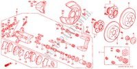 FRENO POSTERIORE(DISCO) per Honda PRELUDE TYPE-S 2 Porte 5 velocità manuale 2000