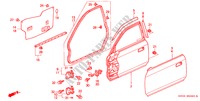 PANNELLI PORTIERE per Honda PRELUDE TYPE-S 2 Porte 5 velocità manuale 2000