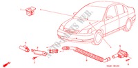 ARIA CONDIZIONATA (SENSORE) per Honda CIVIC EXI-H 4 Porte 5 velocità manuale 2002