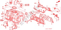 MOLTEPLICE ASPIRAZIONE per Honda CIVIC EXI 4 Porte 5 velocità manuale 2001